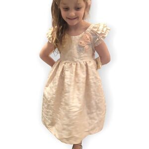 NWT Laura Ashley Champagne Tapestry Party Dress